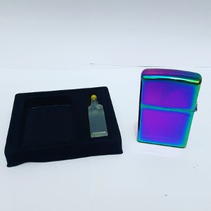 Zippo Pelangi  - Bonus Minyak - Lighter - Korek Api - Mancis - Zippo Polos