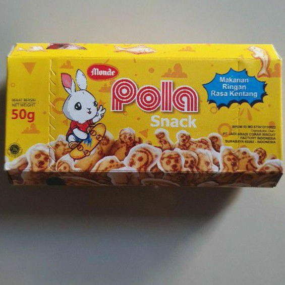 

Monde Pola snack rasa kentang 50gr.