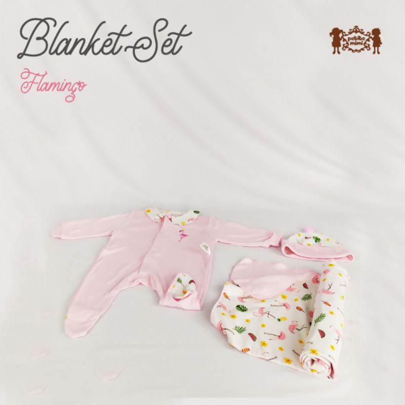 Petite Mimi Blanket 4in1 - Selimut Bayi Set