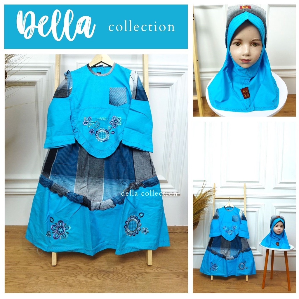 PROMO CUCI GUDANG | baju muslim anak Keke Anak Perempuan (Size 4)