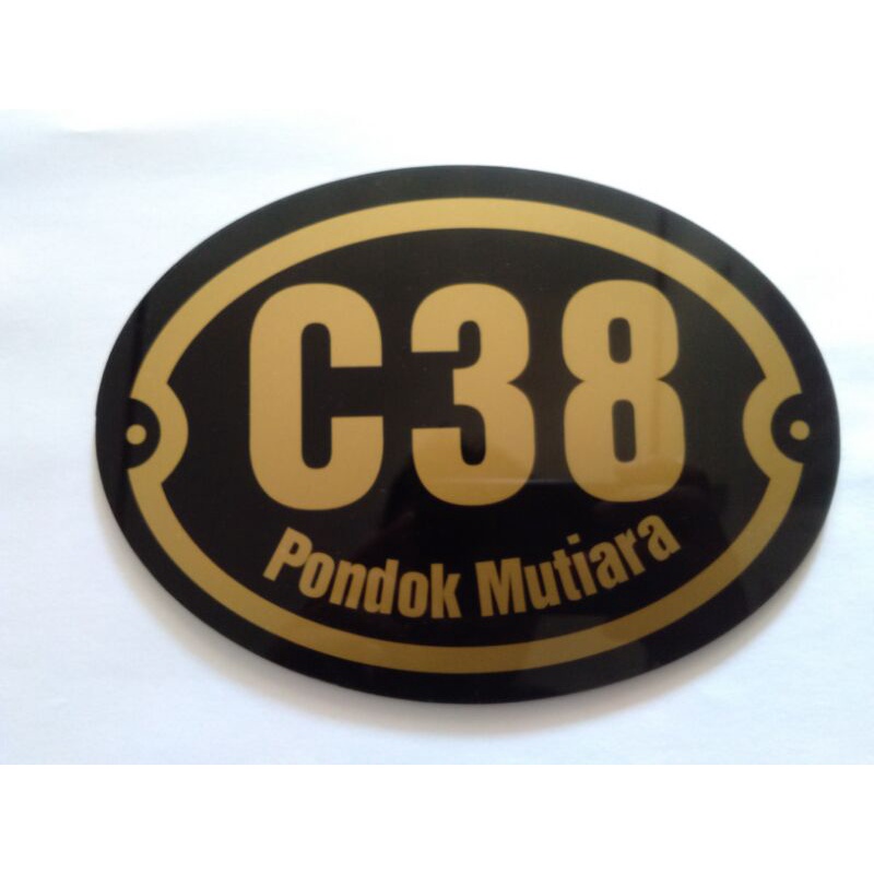 nomer rumah akrilik cutting laser custom