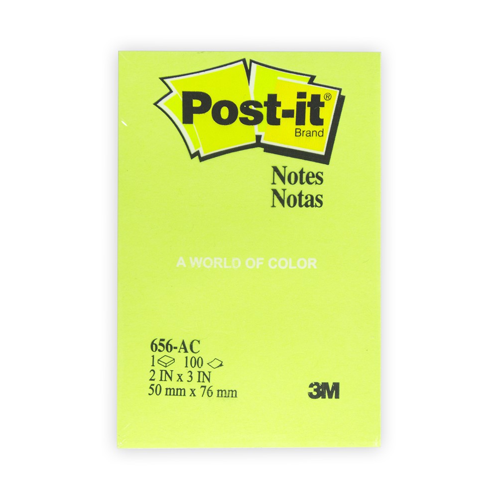 

STICK NOTES 3M POST IT 656-AC 50 X 75 MM MEMO TEMPEL WARNA NEON STICKY NOTES