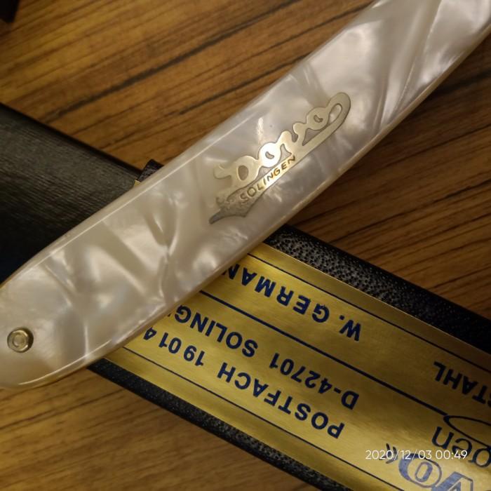 Dovo Solingen 5/8" D-42701 razor 24k Gold alat cukur barber original