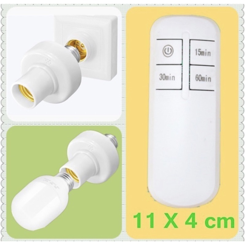 Fitting Lampu Remote Control E27 - Fitting Lampu Bohlam E27 - Lampu bohlam menggunakan remote