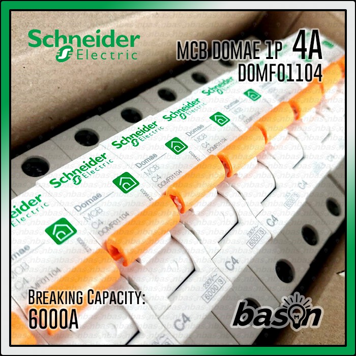 SCHNEIDER MCB Domae 1Phase 4A - circuit breaker / pemutus sikrit