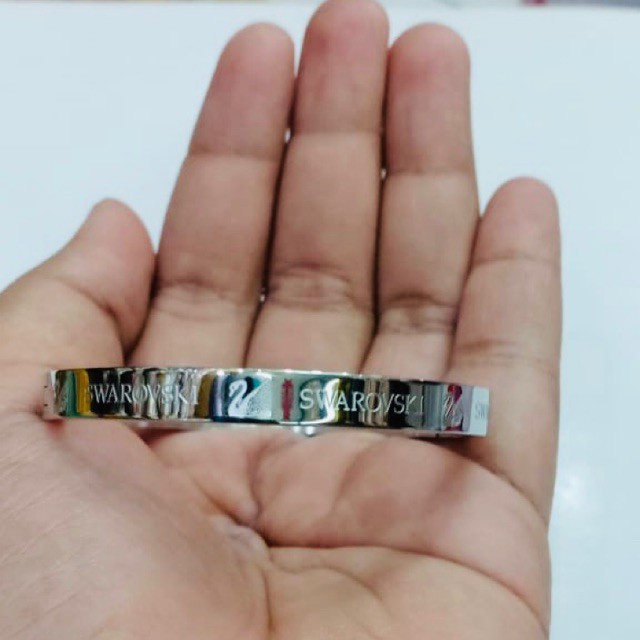 Titanium / gelang titanium / gelang swarovsky/ swarovsky/ gelang