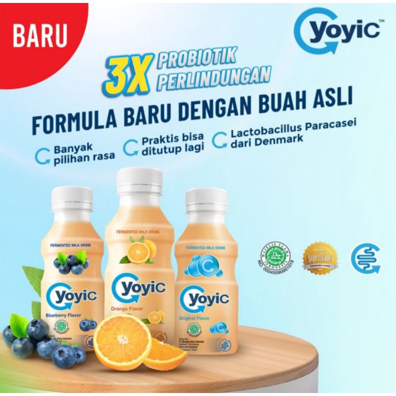 

YOYIC susu fermentasi rasa bluebery, original, jeruk 130ml