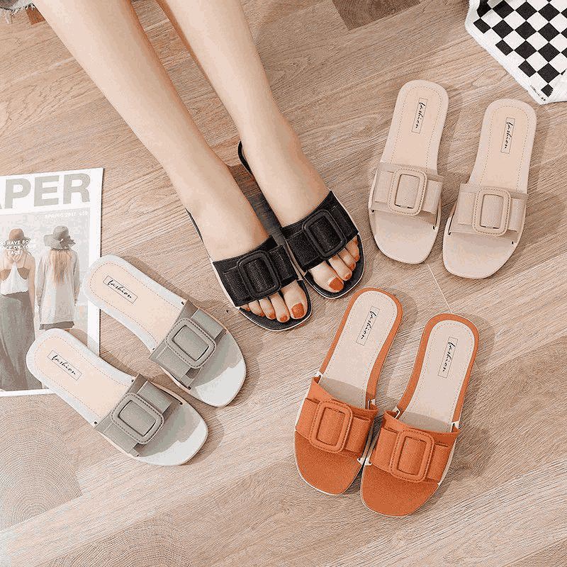 Sandal Wanita Sandal Teplek Gesper