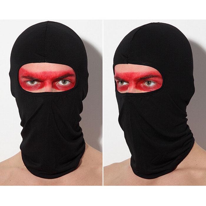 YGRETTE - Rhodey Full Face Spandex Riding Cycling Mask Masker Ultrathin Balaclava - Black