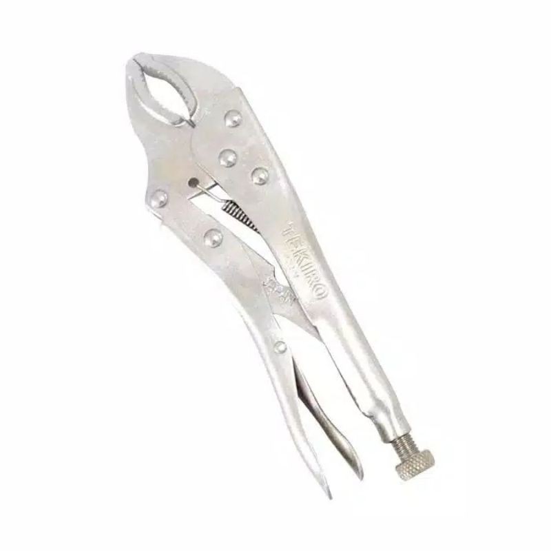 TANG BUAYA 7&quot; &amp; 10 INCH BENGKOK DAN LURUS / LOCKING PLIERS UKURAN  7&quot; &amp; 10&quot; TEKIRO STRAIGHT &amp; CURVED