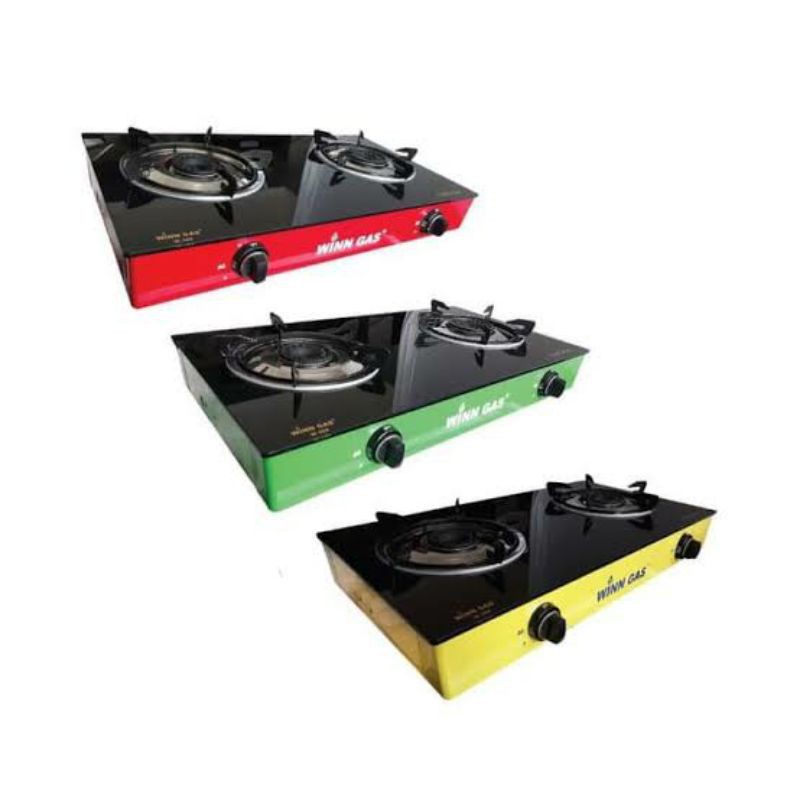 Kompor Gas Kaca 2 Tungku Winn Gas W-388
