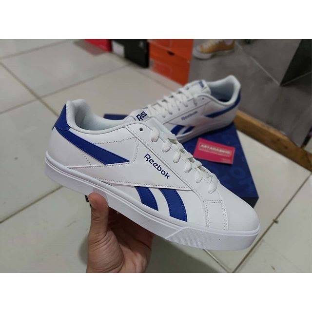 Sepatu Casual Reebok Royal Complete3low White Blue Original