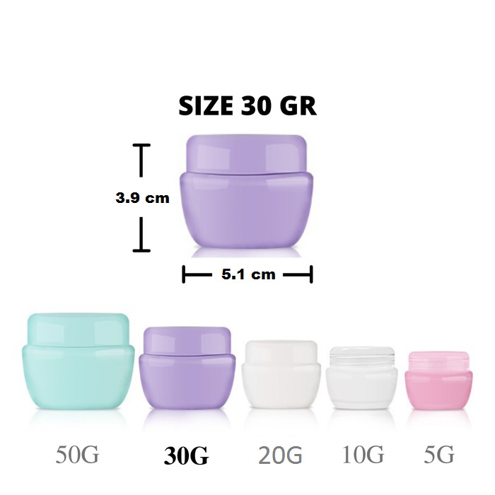 Cream Pot Jar 30gr Mushroom Wadah Kemasan Krim Kosmetik Skin Care / 30 gr