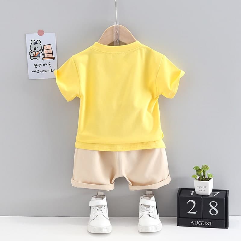 Promo !! Setelan anak cowok import / Setelan kaos anak / Setelan apples the ukuran 1-4 tahun