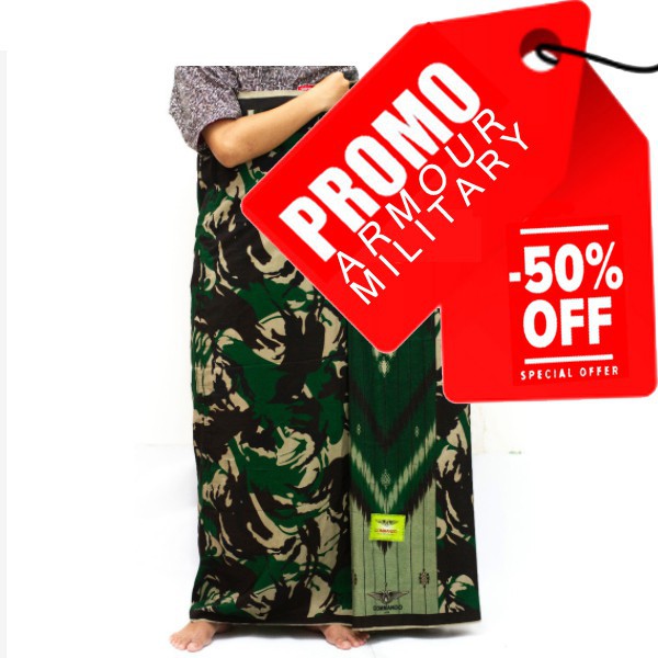 AnjayMalang Sarung Sholat LORENG ARMY SARUNG MOTIF LORENG TNI TENTARA AD AL AU KOPASSUS ABRI