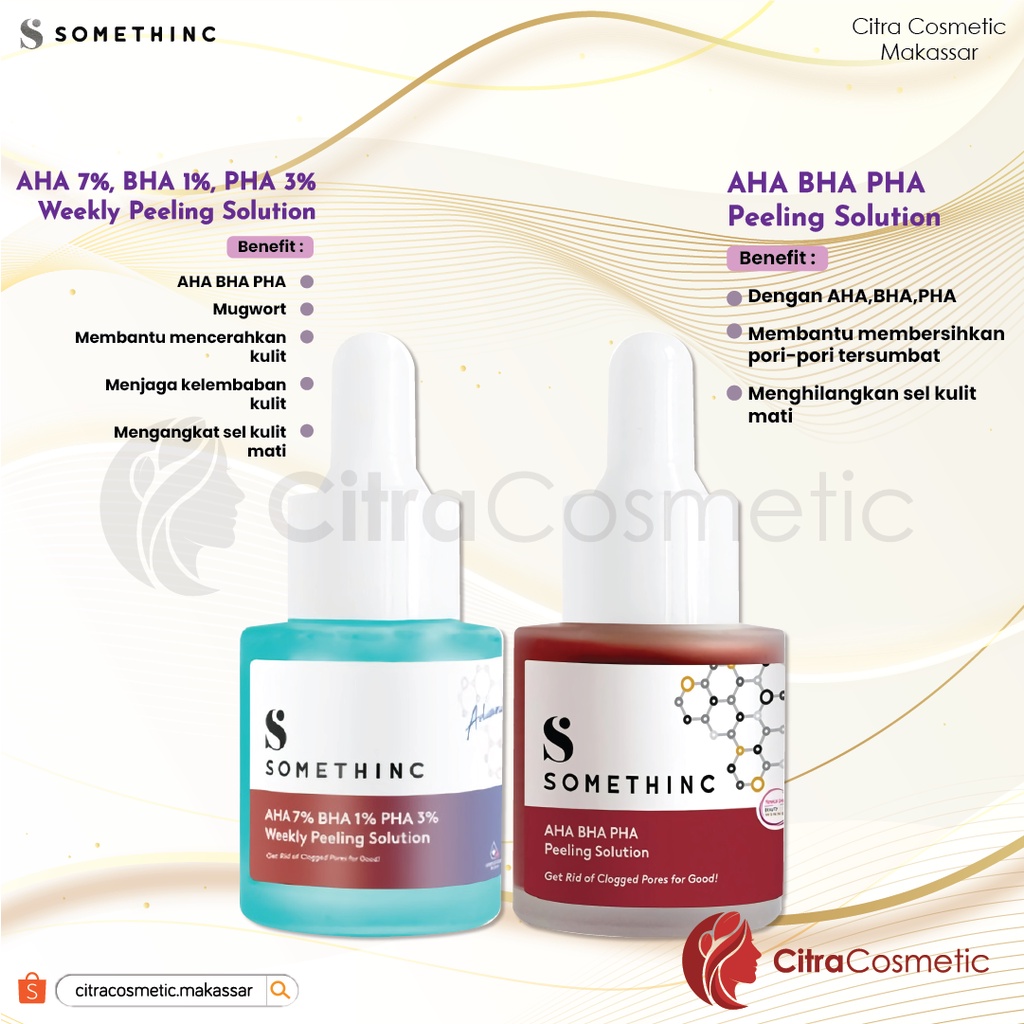 Somethinc Serum Niacinamide | DNA Salmon | AHA BHA | Retinol | Hyaluronic | Bakuciol Face