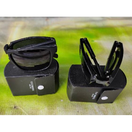 LA Kacamata fashion folding lipat cowo dan cewe lensa minus hitam permanen kacamata lipat gaul unise