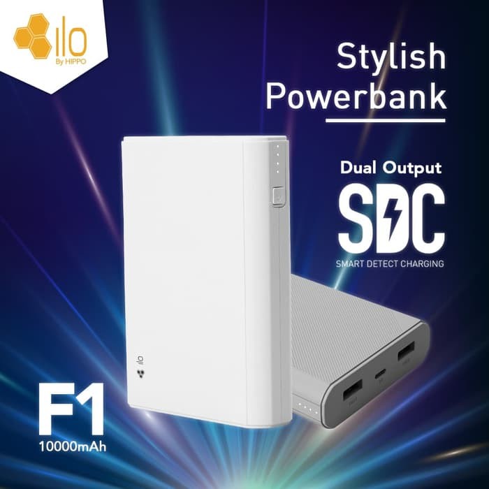Powerbank Hippo iLo F1 10000 mAh Original Hippo Garansi Resmi