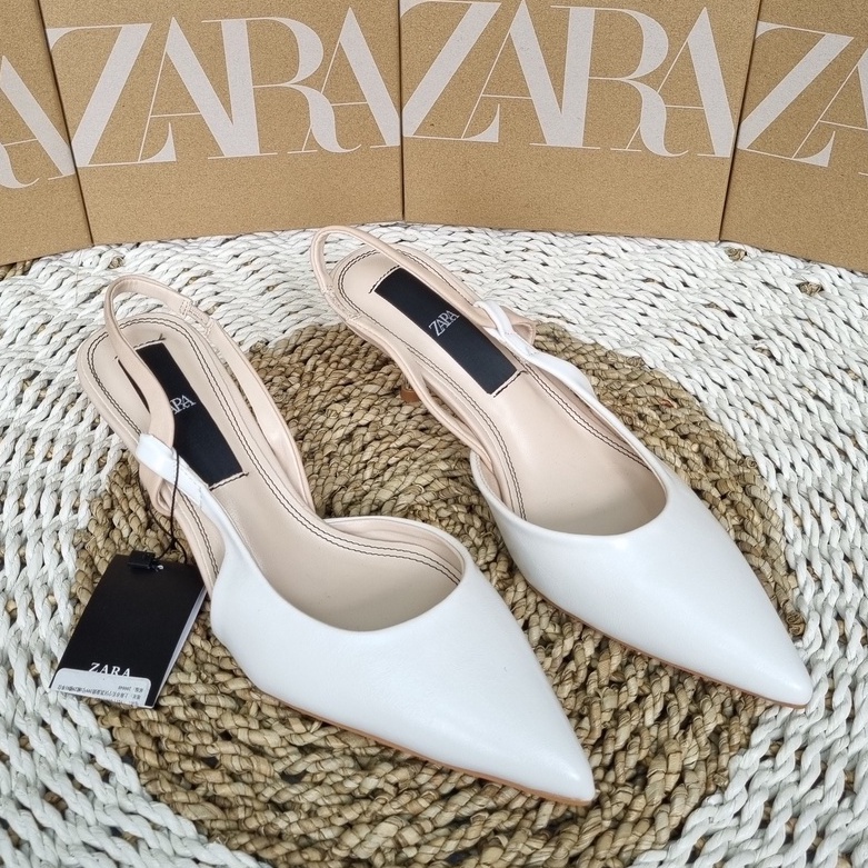 SEPATU ZR WANITA METAL TRIM SLINGBACK HEELS WANITA