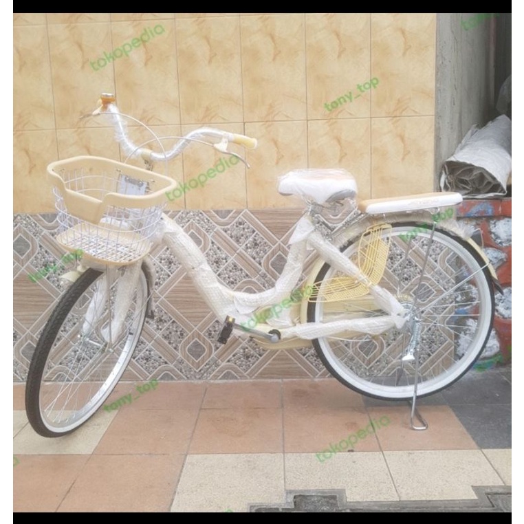 Sepeda Mini 26 CTB Jieyang Pipa 1 / L Boncengan Slebor Keranjang Lampu