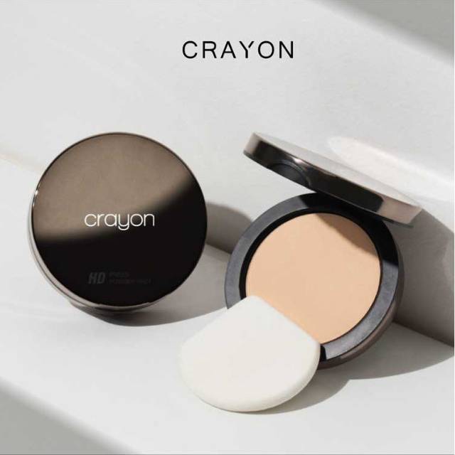 CRAYON HD Press Powder Pact SPF 30 PA +++ Thailand / Compact / Bedak Padat Wajah / Full Coverage