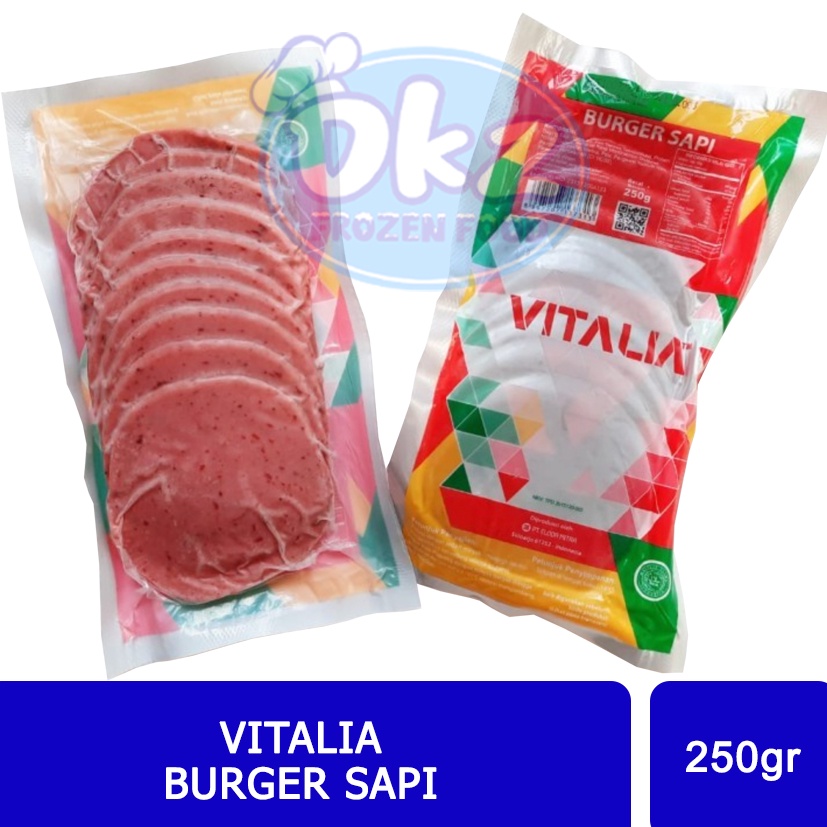 

VITALIA Burger Sapi 10pcs [250 gr]