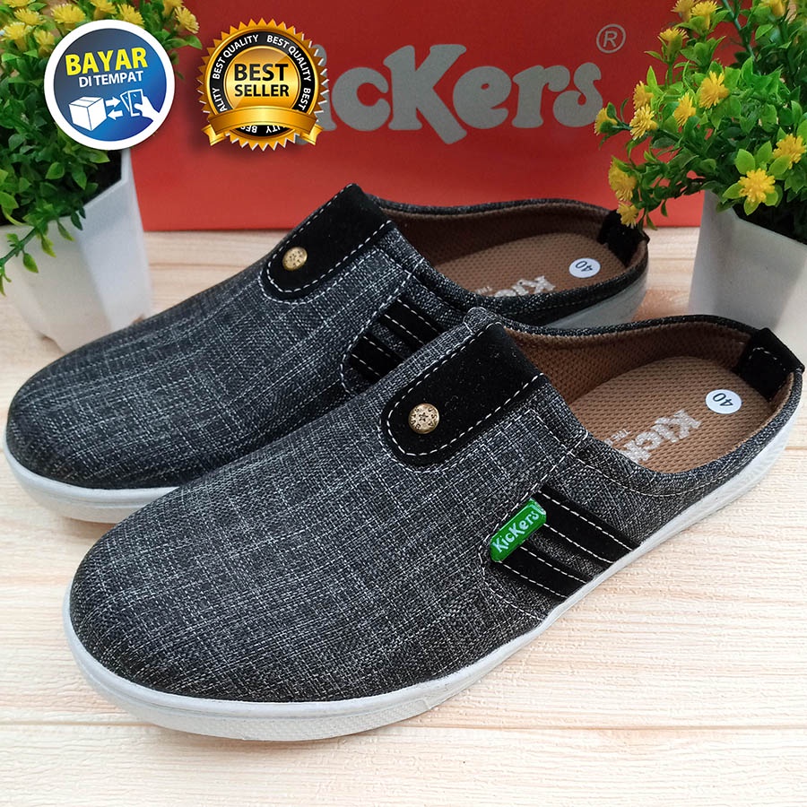 PROMO 8.8 !! SEPATU PRIA DEWASA CASUAL SLOP MURAH BERKUWALITAS TRENDI NYAMAN DIPAKAI / SEPATU SANTAI PRIA DEWASA MURAH TRENDI / SAKIPO