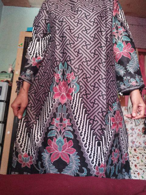 Tunik Batik Gedhek Tumpal Wanita Tunik Cewek Seragam Warna Dress Modern Premium