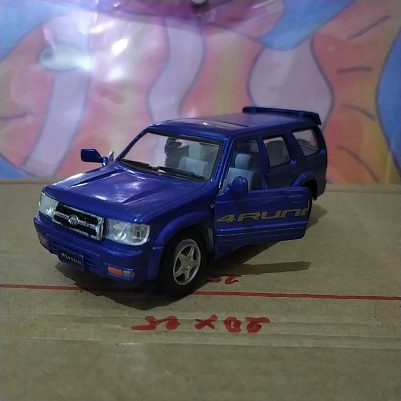 kinsmart diecast toyota 4runner biru
