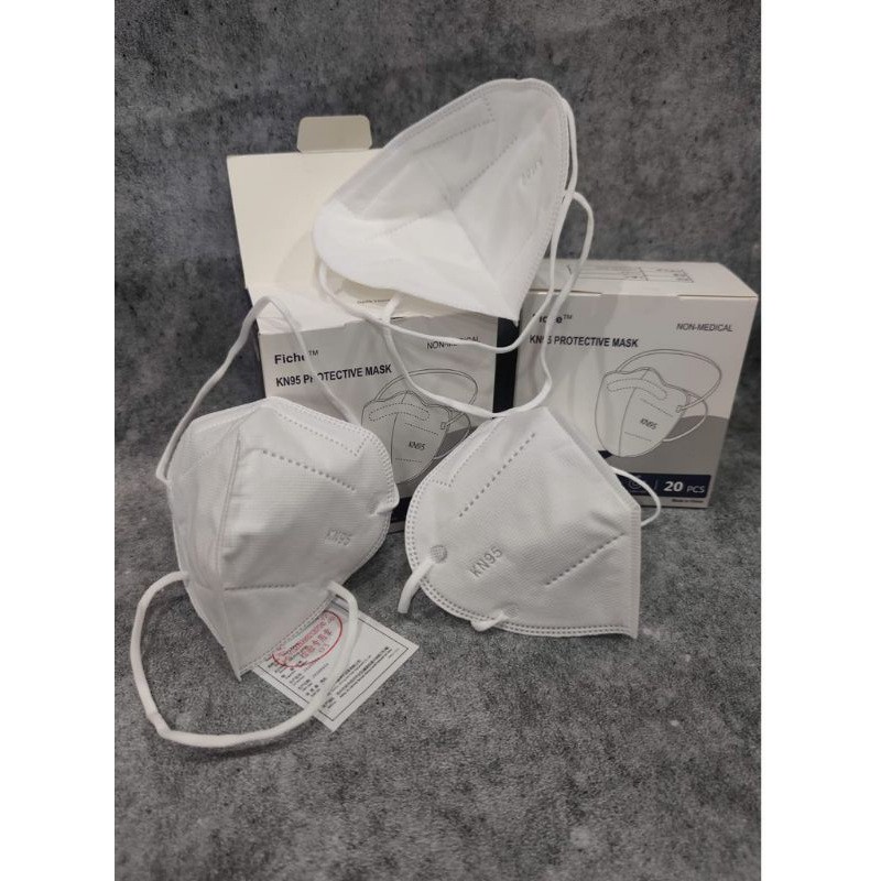 Masker KN95 1 Box isi 20pcs 4ply/Kn95 Protective Mask Fiche-01 (HIJAB)