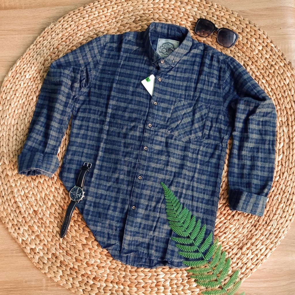Kemeja Flannel Spartan diskon 50℅