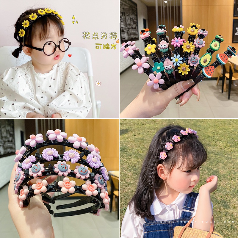 BANDO FASHION KOREA RAMBUT 2IN1 AKSESORIS WANITA ANAK DEWASA KARAKTER CANTIK (VC)