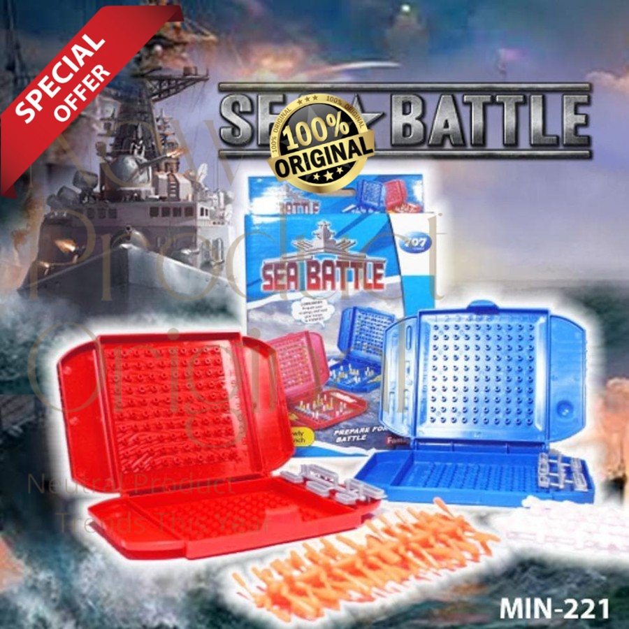 Jual Naval Combat Sea Battle Ship Board Game For 2 Players Family ...