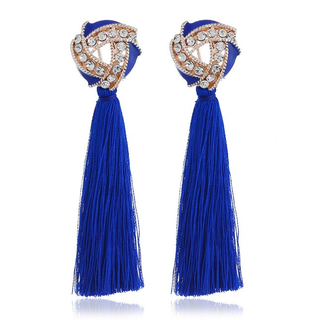 LRC Anting Tusuk Fashion Tassel Decorated Earrings