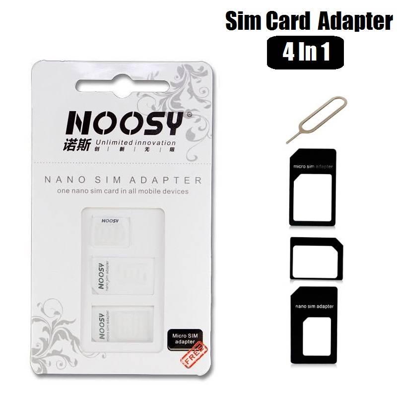 1 Pc Adaptor Konverter Sim Card Nano 4in1 Dengan Pin Baja Untuk Iphone Tablet