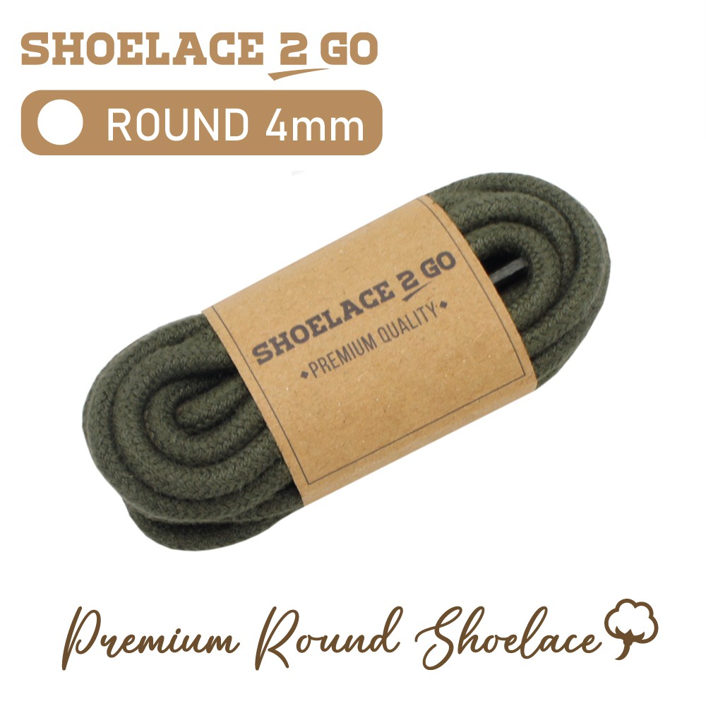 SHOELACE 2 GO PREMIUM TALI SEPATU BULAT ROUND - K1 - GREEN