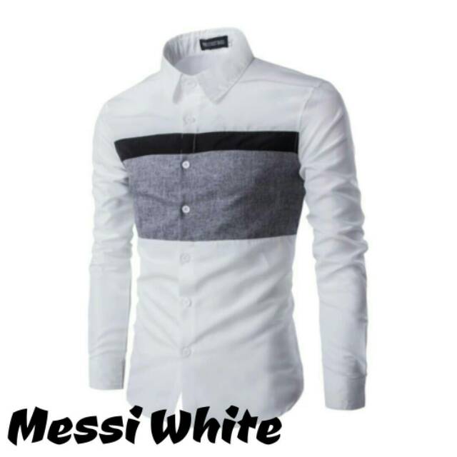 Kemeja Pria 3Tone Messi