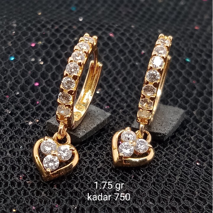 Anting Emas 17K - 1.75 gr Kadar 750 - 1364