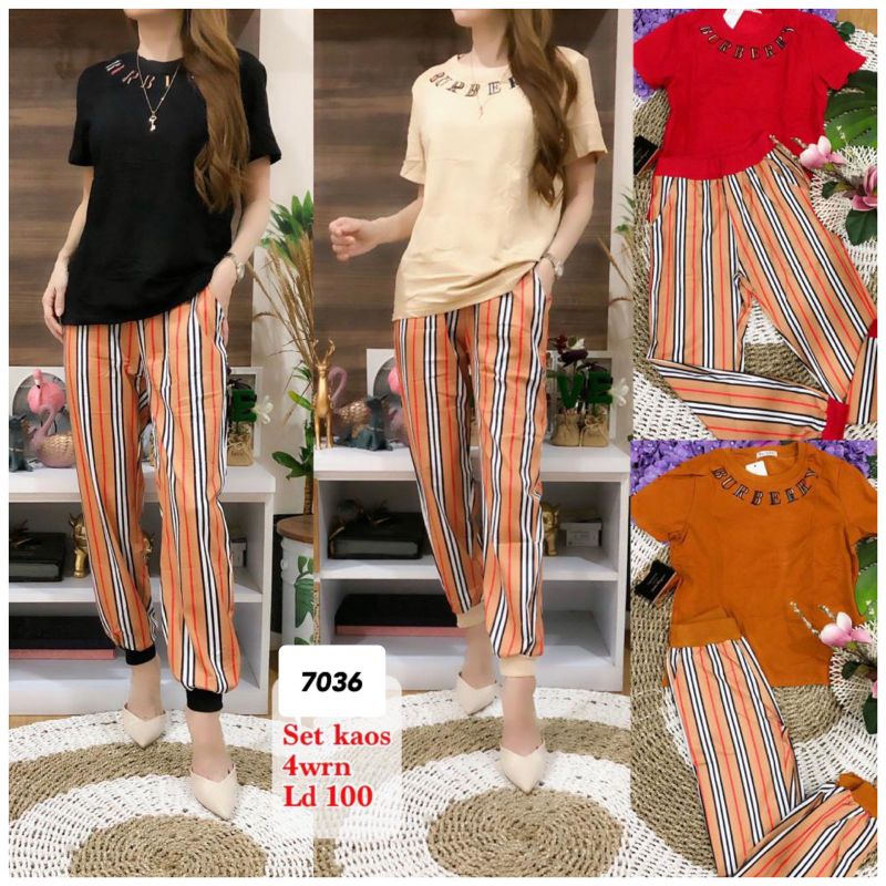 stelan kaos import 7036