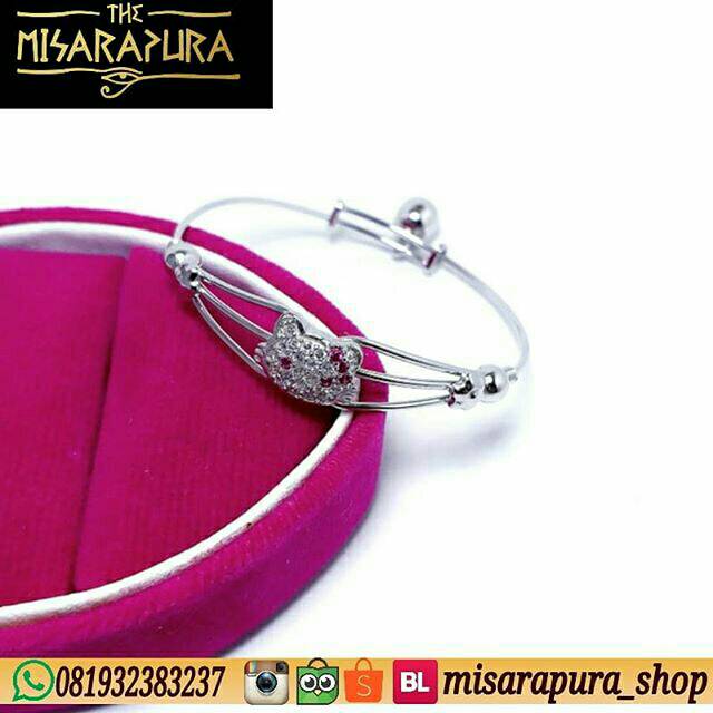 GELANG TANGAN / KAKI ANAK / BAYI / BALITA PERAK SILVER 925 LAPIS EMAS PUTIH ASLI ORIGINAL