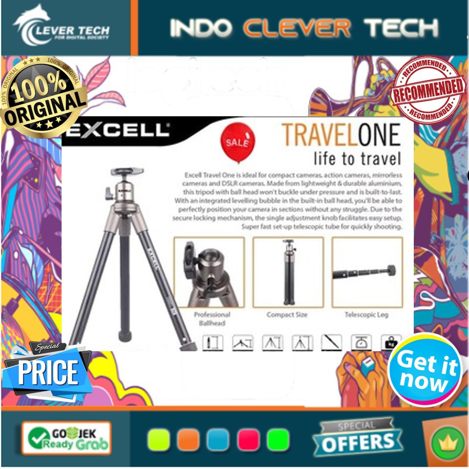 Excell Travel One Life To Traveling with Ball Head