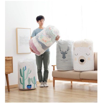 Peva Storage Bag Tas Tempat Penyimpanan Pakaian, Selimut Dan Bed Cover Quilt Bag Besar K369