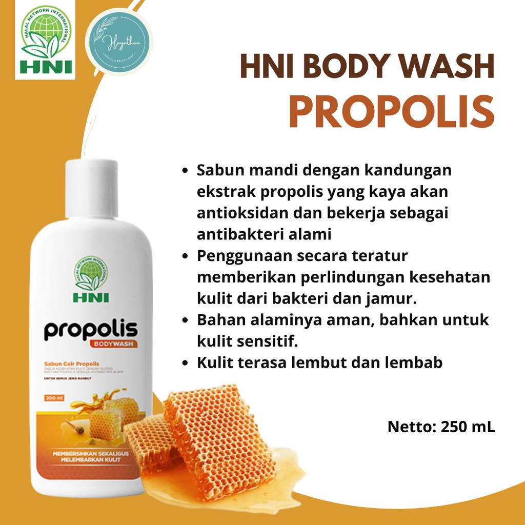 Jual HNI BODY WASH / SABUN MANDI PROPOLIS / SABUN KESEHATAN KULIT | Shopee  Indonesia