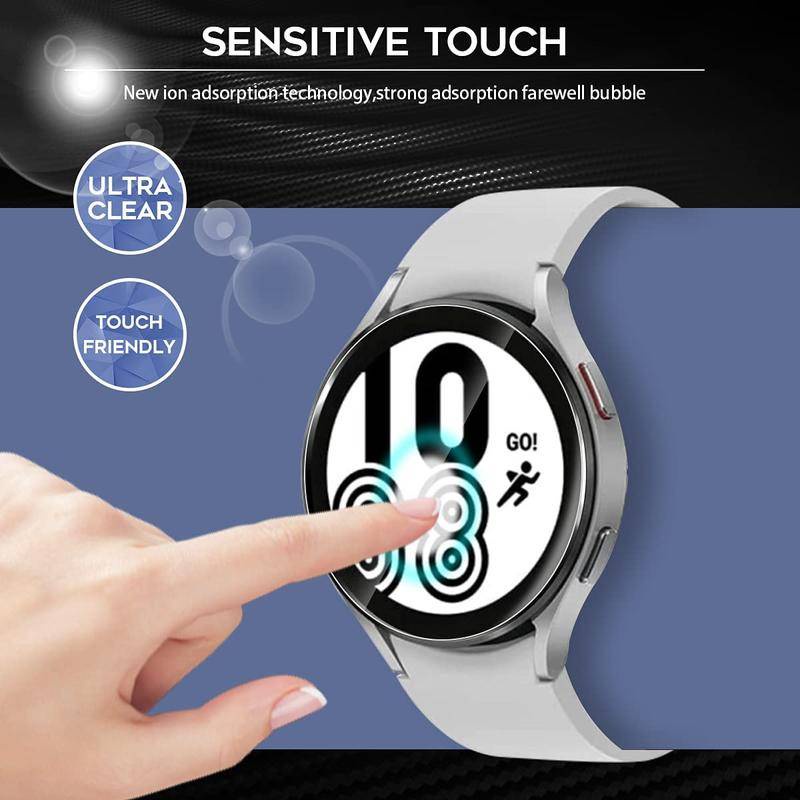 Tempered Glass Pelindung Layar Untuk Samsung Galaxy Watch 4 40mm 44mm 42mm 46mm