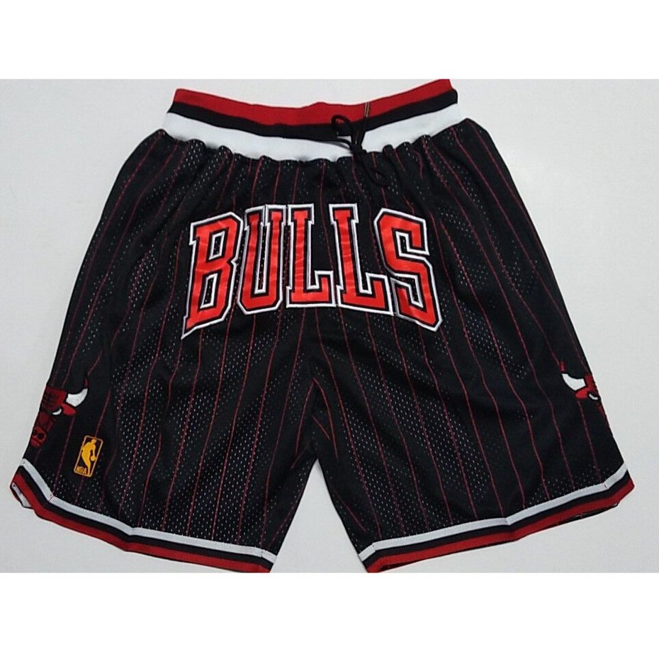 black and red chicago bulls shorts