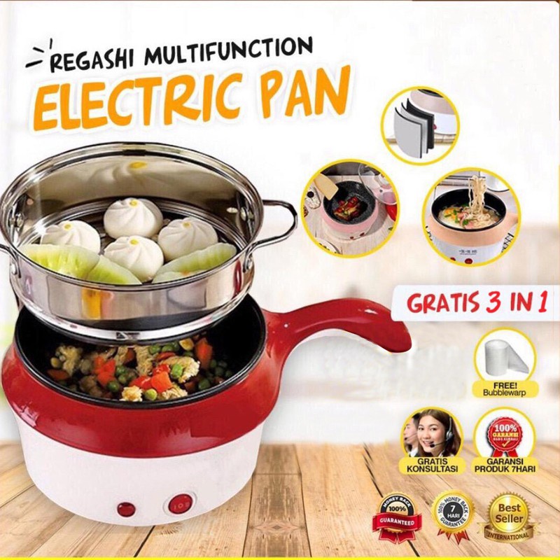 Panci Listrik Kukus Rebus Dan Goreng - Electric Frying Multifungsi