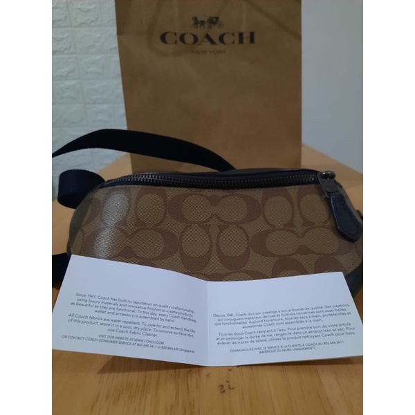Preloved Tas Coach Men Waist Bag