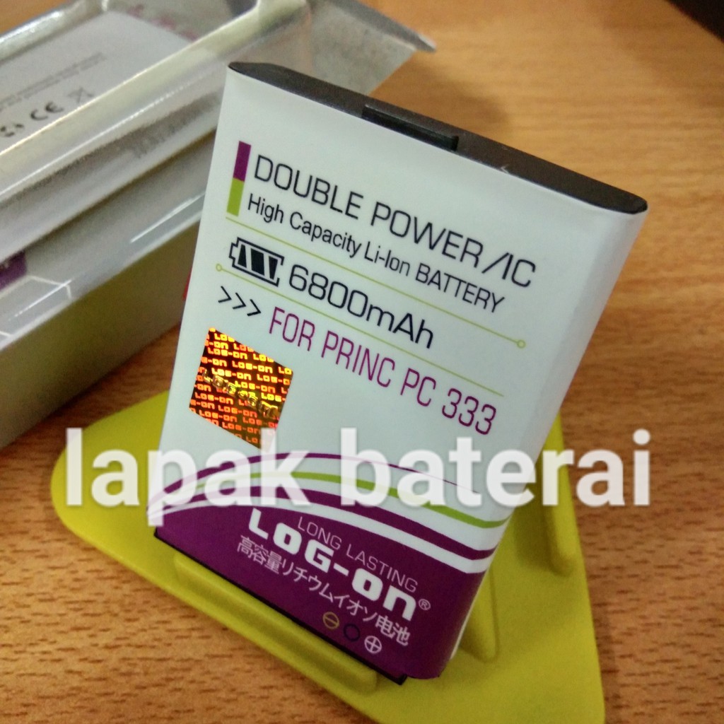 LOG - ON Baterai Prince PC333 Double IC Protection Battery Batre