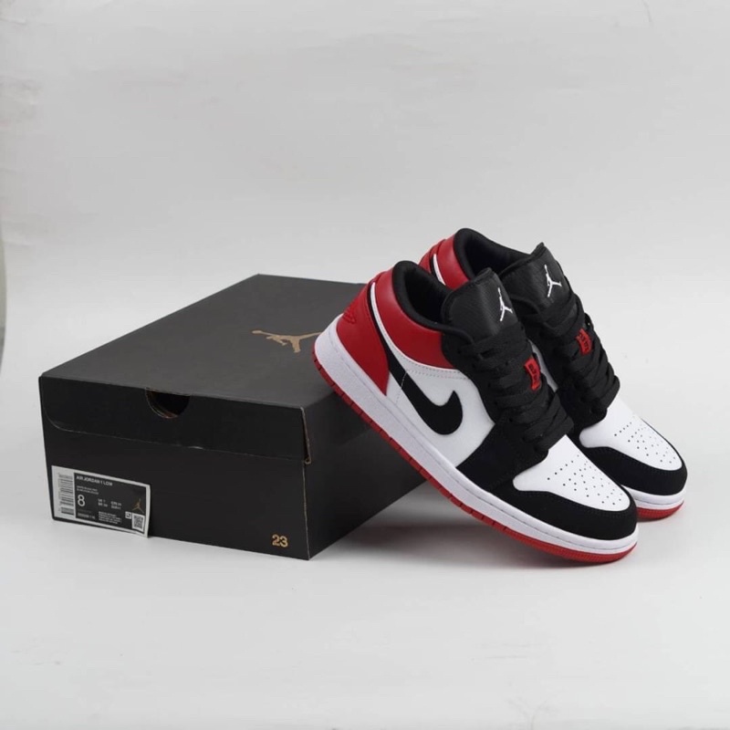 Sepatu Air Jordan 1 Low Black Toe