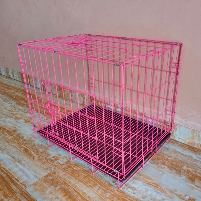 kandang kelinci kandang musang kandang kucing kandang anjing-merah muda